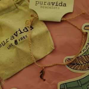 Pura vida pink sea horse bracelet.